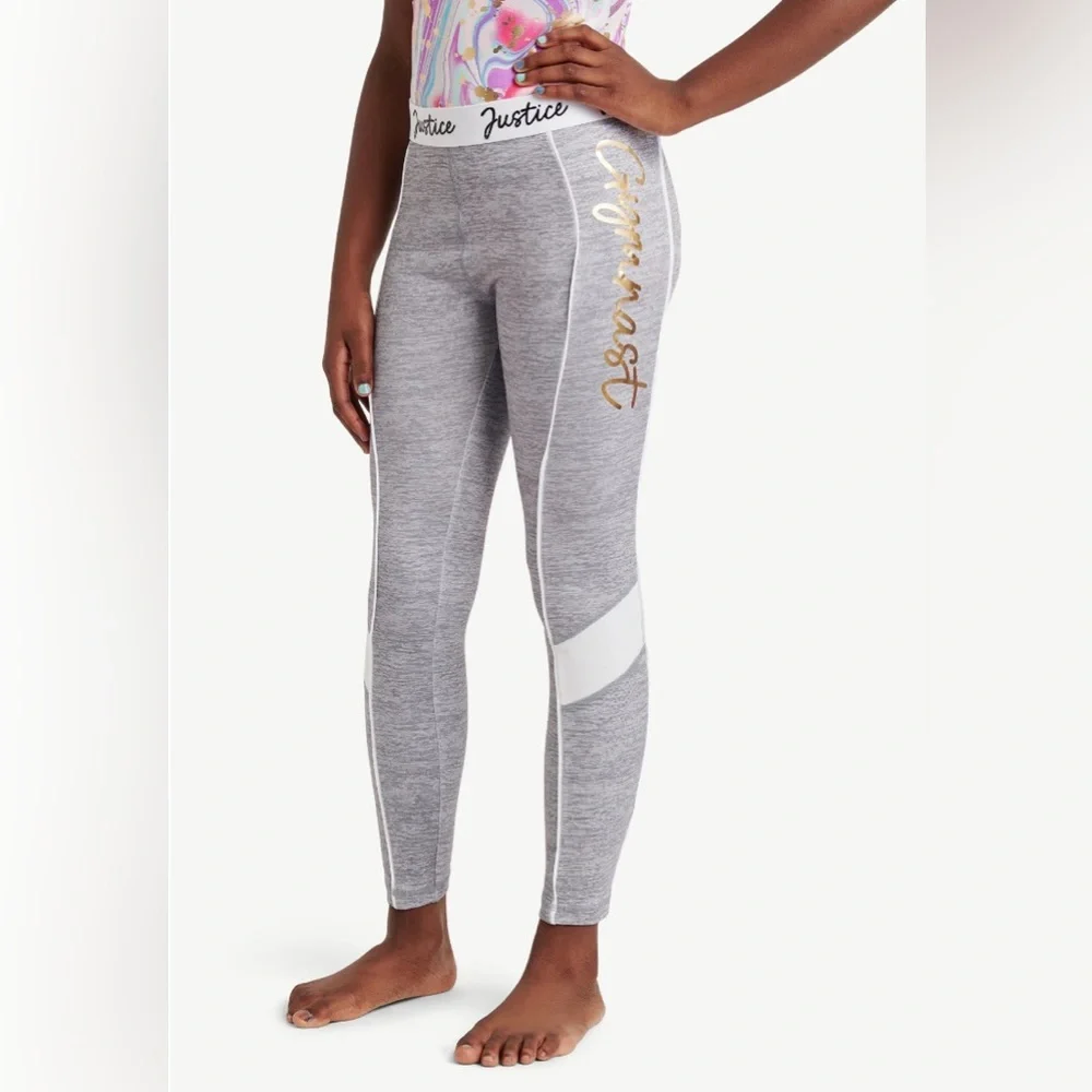 Justice Girls Dance and Gymnastics High Waisted Leggings